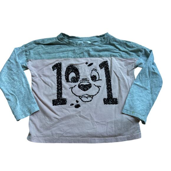 Gap Disney 101 Dalmatians Color Block Tee - Size XS - Picture 1 of 4